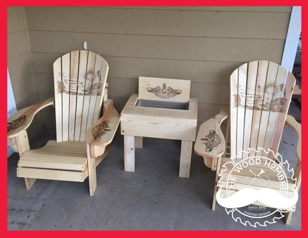 Custom Submarine Adirondack Chairs