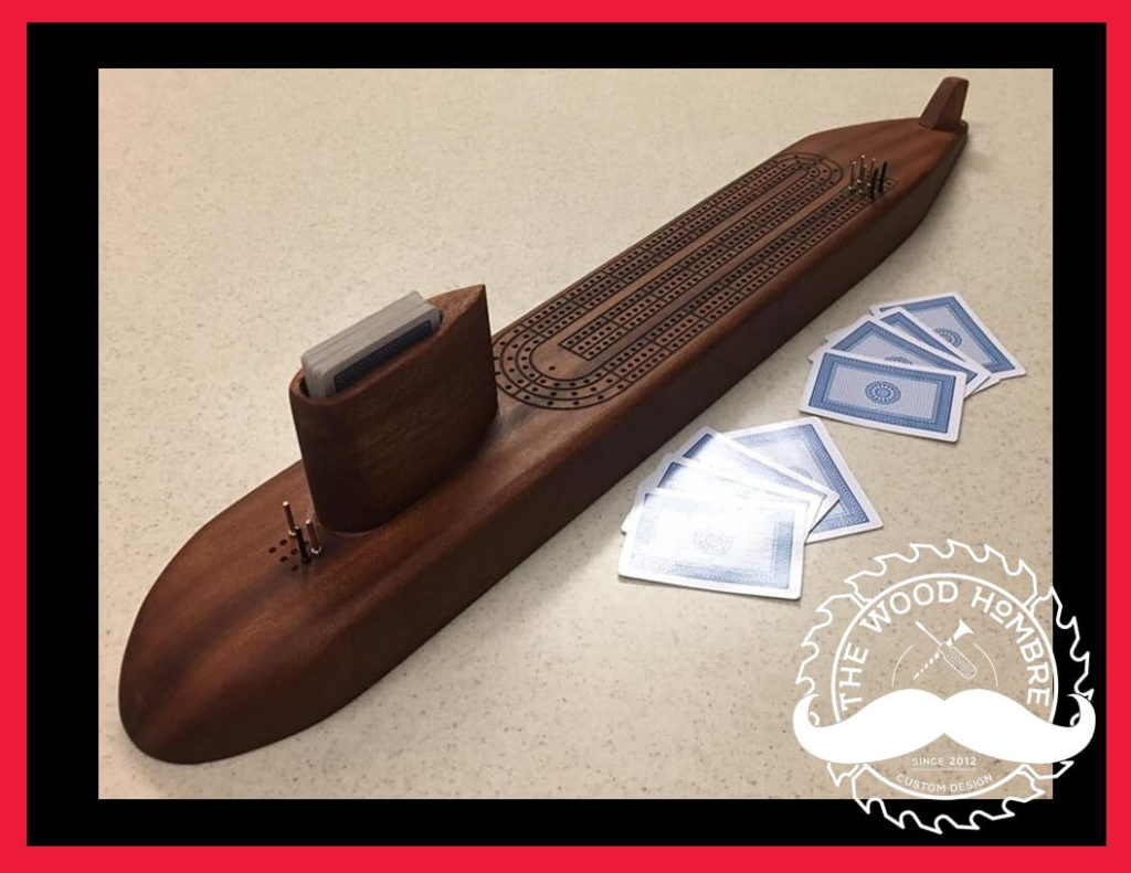 Submarine Cribbage Board